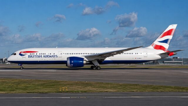 British Airways aircraft at an airport
