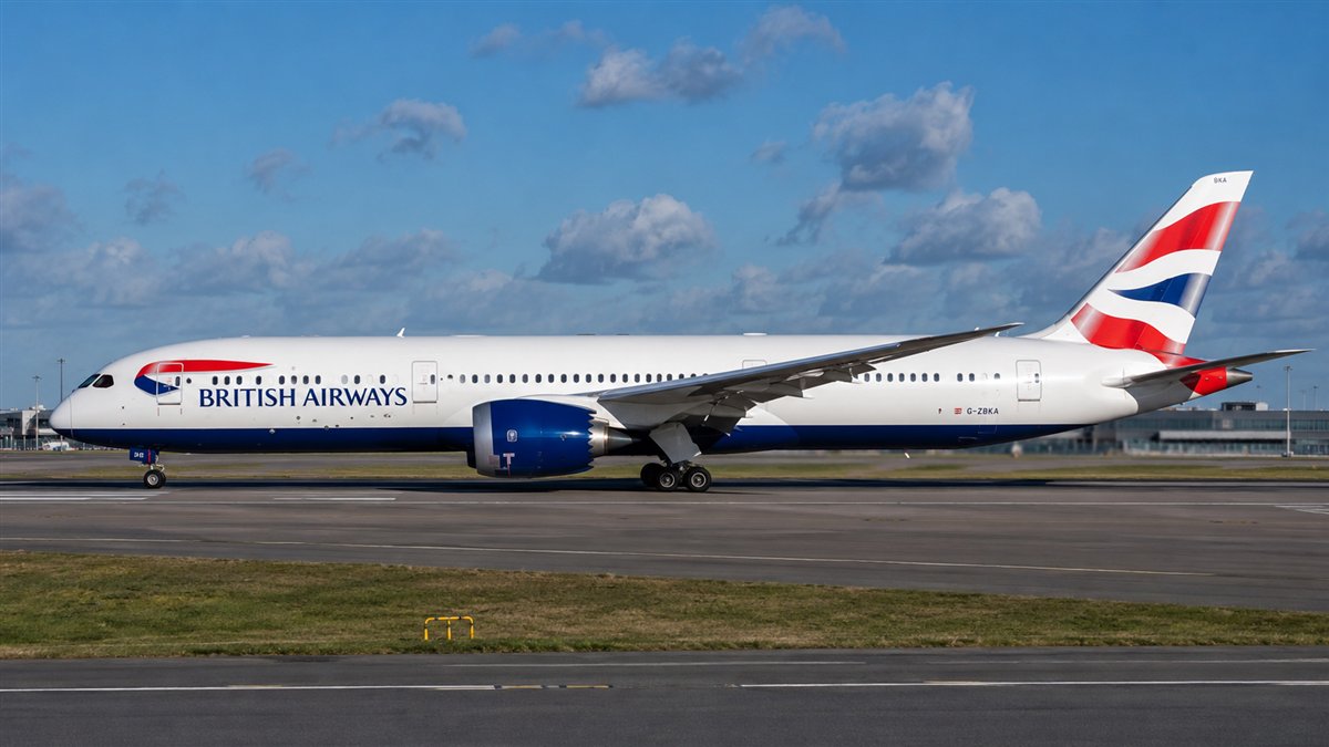 British Airways aircraft at an airport